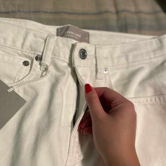 Everlane The Denim Skirt Size 26 in Bone NWT - Picture 5 of 6